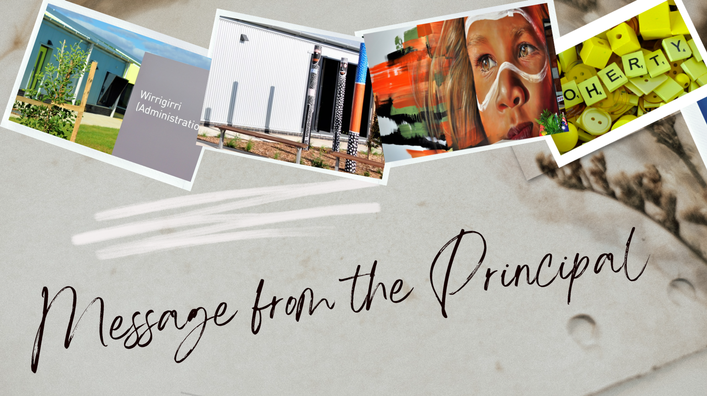 Message from the Prinicpal Banner Photo