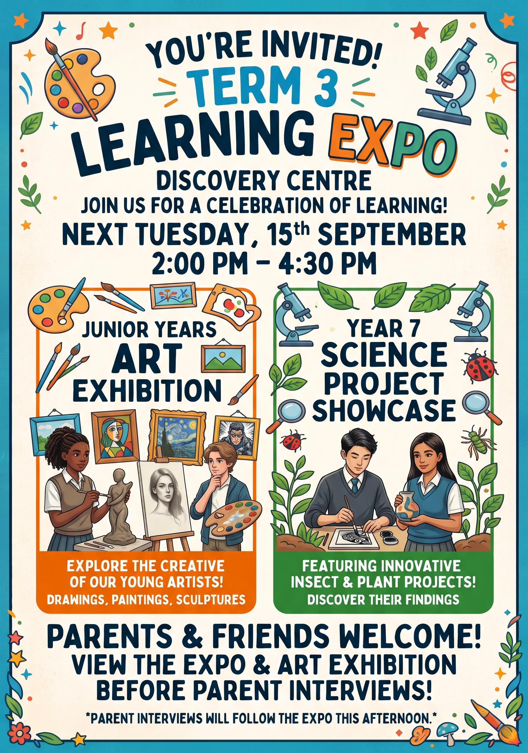 Year 7 to 9 Learning Expo Banner Photo
