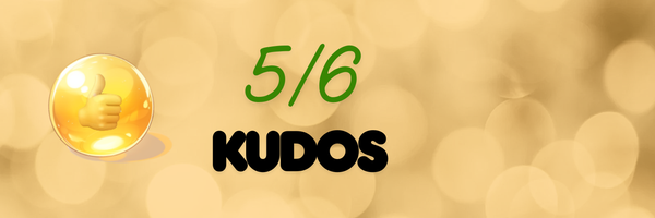 5/6 Kudos Banner Photo