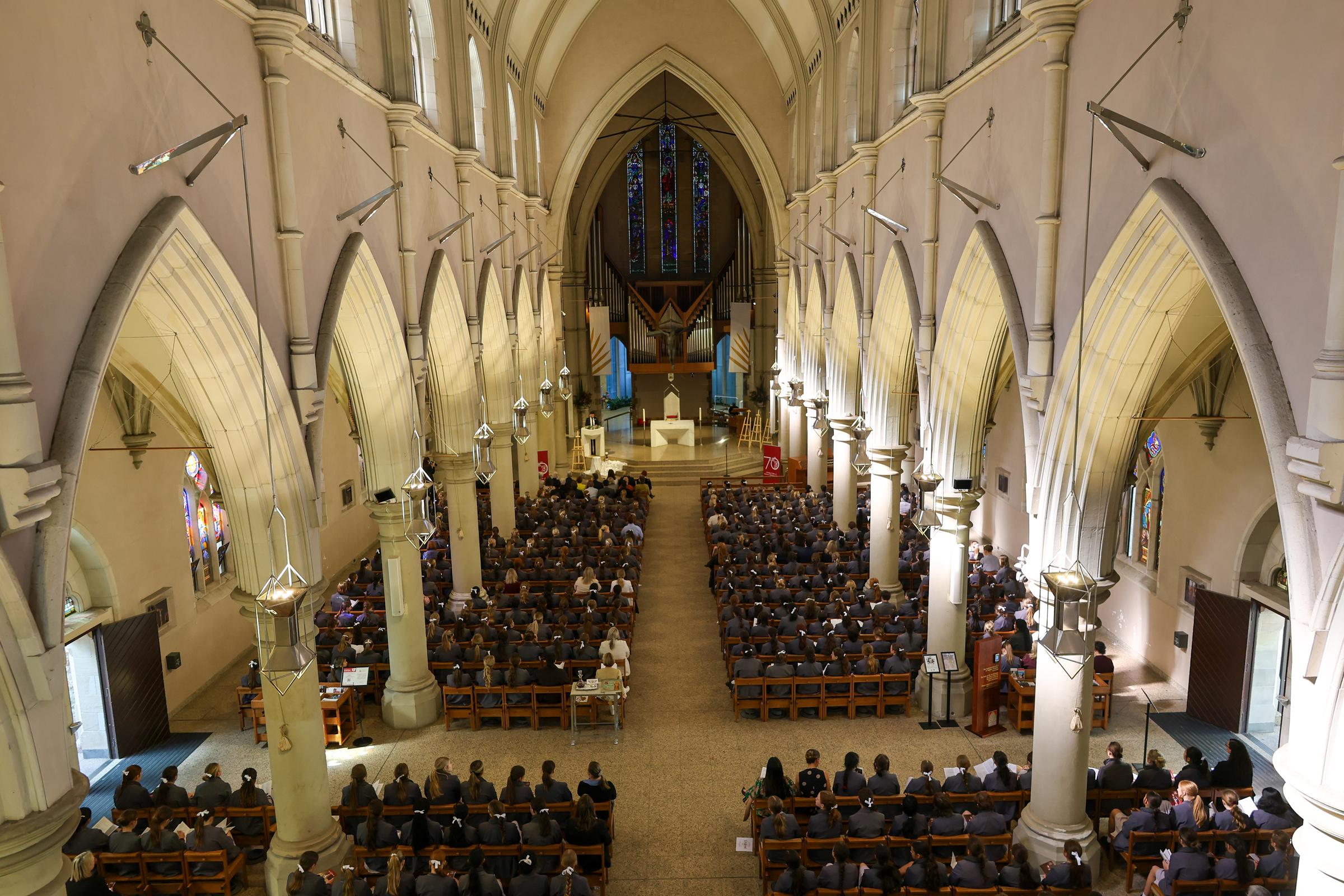 70th Anniversary Mass Banner Photo
