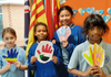 Hand Print Flags Banner Photo