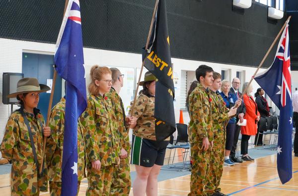 ANZAC Day Assembly Banner Photo