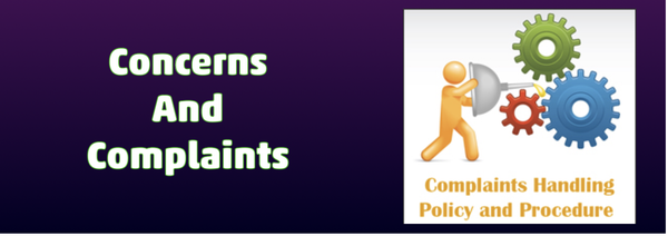 Concerns and Complaints: Banner Photo