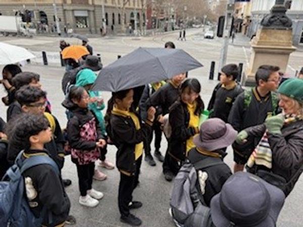 Year 6 - Melbourne Citywalk Excursion Banner Photo