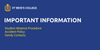 Important College Information Banner Photo
