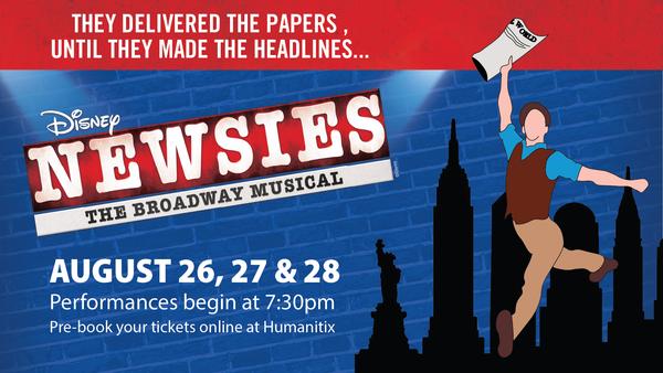 Musical - Newsies Book Your Tickets Today Banner Photo