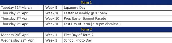 School Calendar Banner Photo