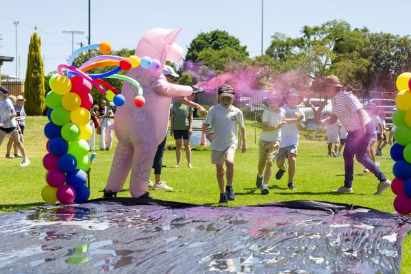 St Joseph's Colour Run Sponsors Banner Photo