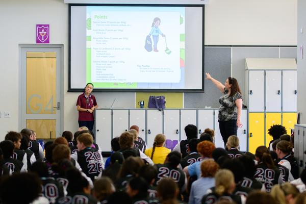 Year 12 SpoGomi Competition Banner Photo