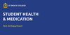 Student Health & Medication Banner Photo