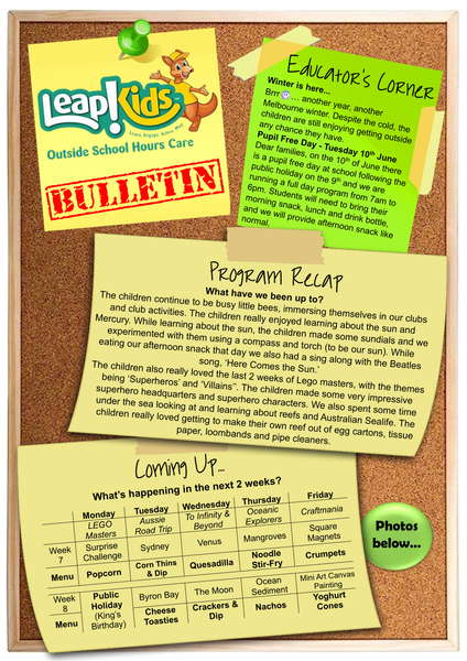 Outside School Hours Care Banner Photo