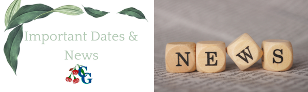 Dates to remember, Requests and Reminders Banner Photo