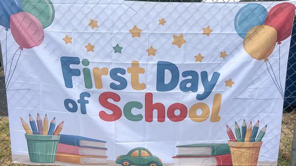 Foundation First Day of School Banner Photo
