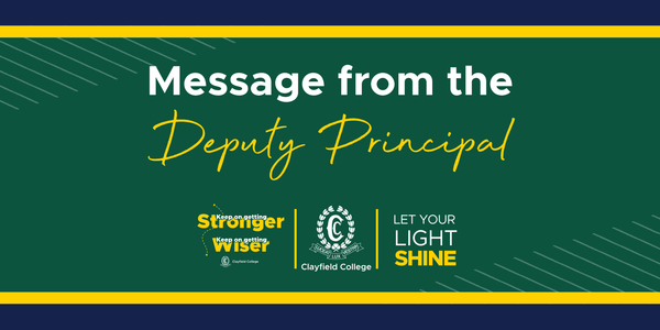 Message from the Deputy Principal Banner Photo