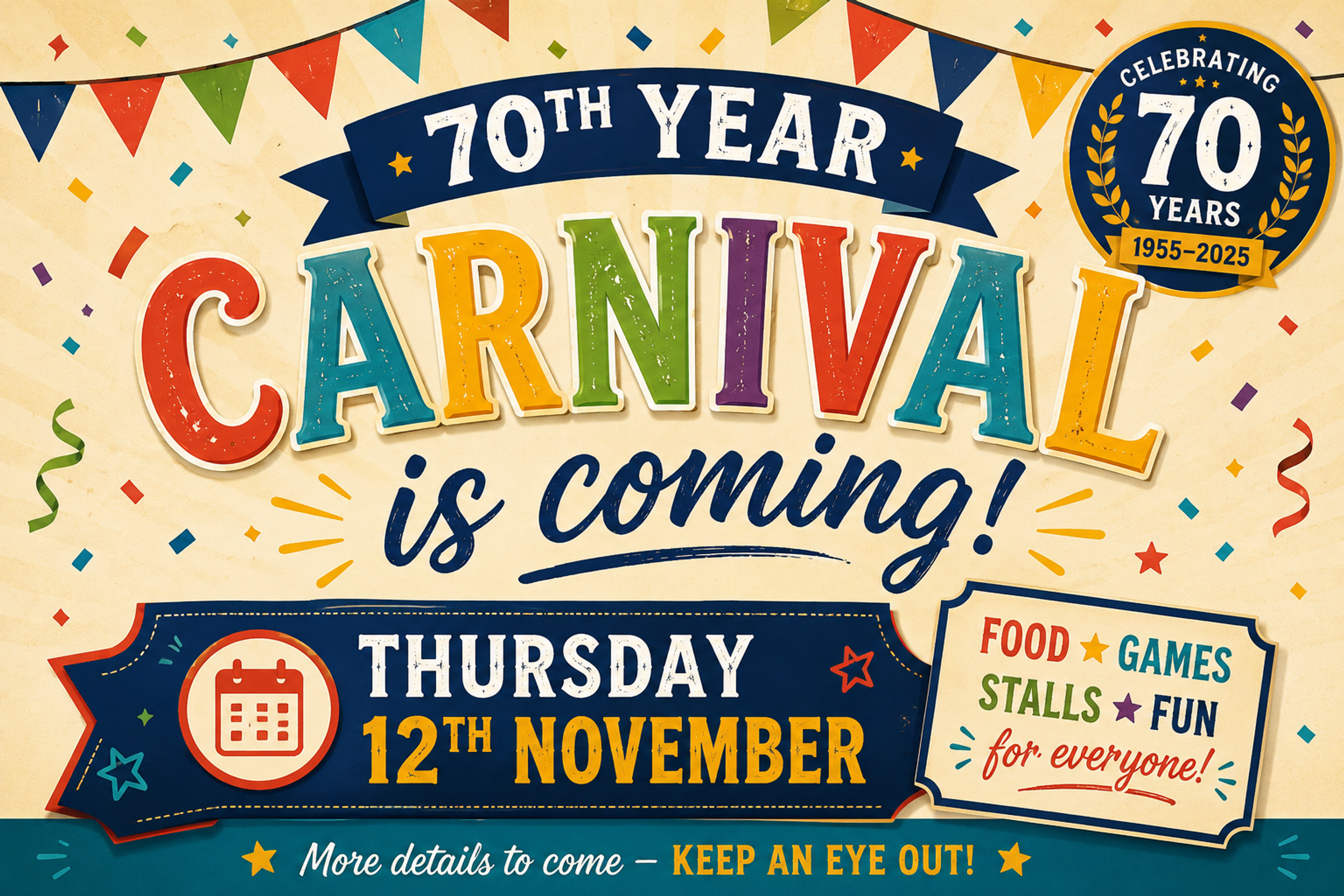 CEPS 70th Year Carnival Banner Photo