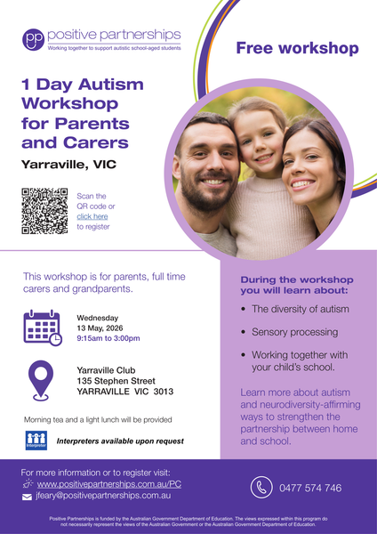 Autism Workshop: Opportunity for Families Banner Photo
