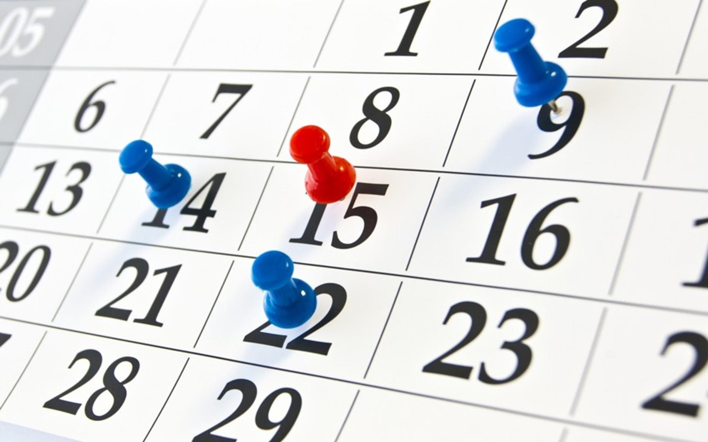 Dates to Remember  Banner Photo