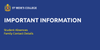 Important College Information Banner Photo