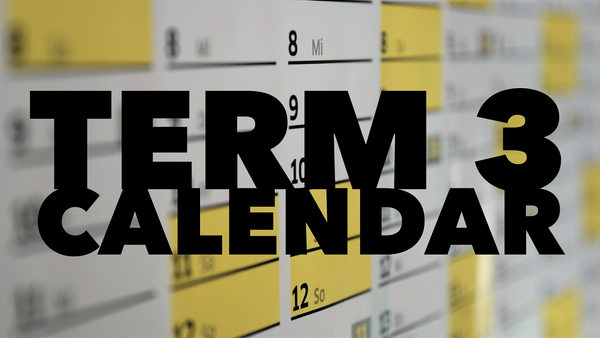 TERM 3 - KEY DATES Banner Photo