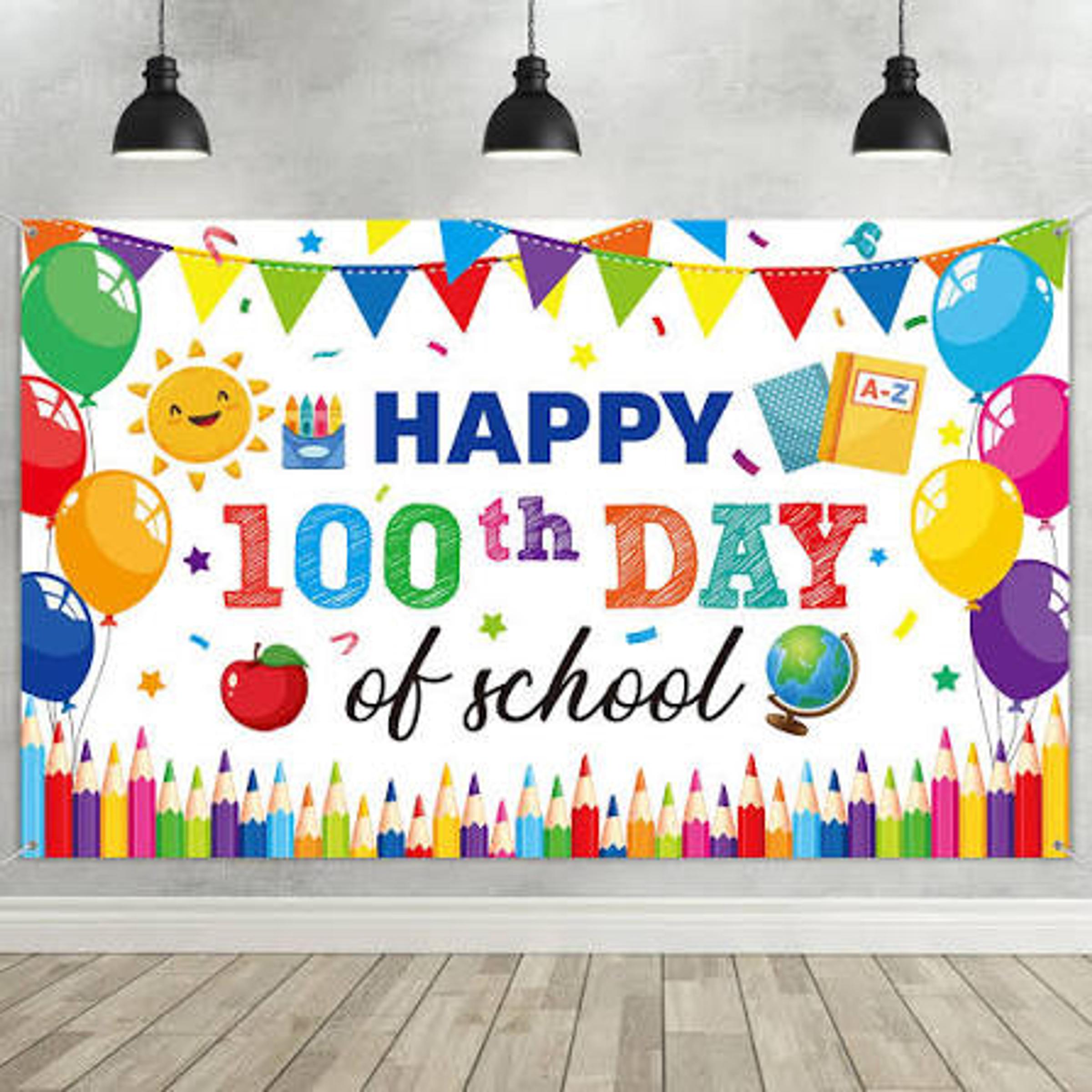 Prep 100 Days of School Assembly Banner Photo