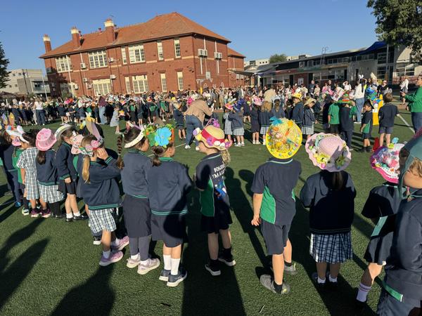Easter Hat Parade Banner Photo