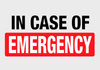 In case of an emergency Banner Photo