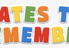 Term 1 Dates To Remember Banner Photo