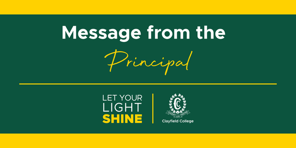 Message from the Principal Banner Photo