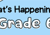 What's Happening In Grade 6 Banner Photo