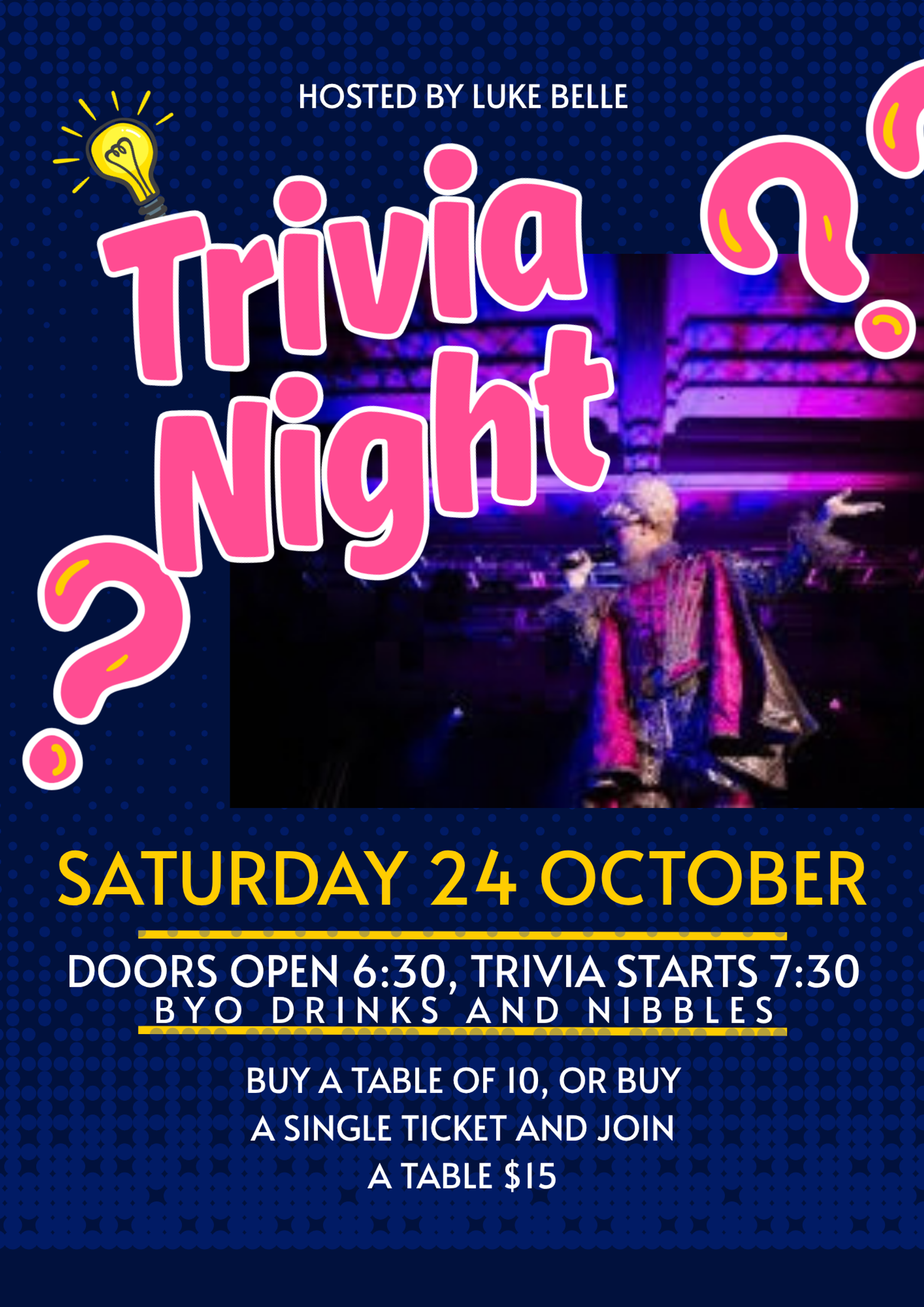 Trivia Night - 24 October Banner Photo