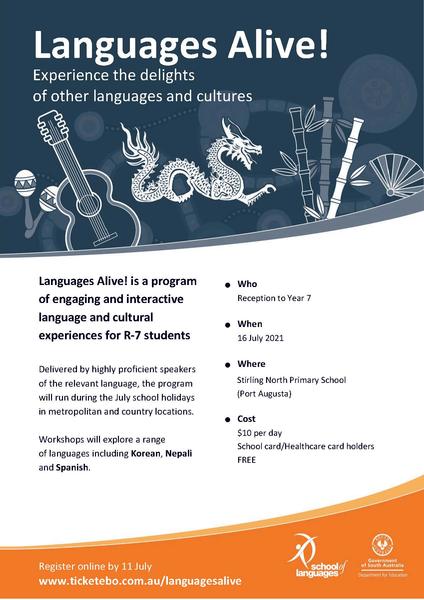 Languages Alive! Banner Photo