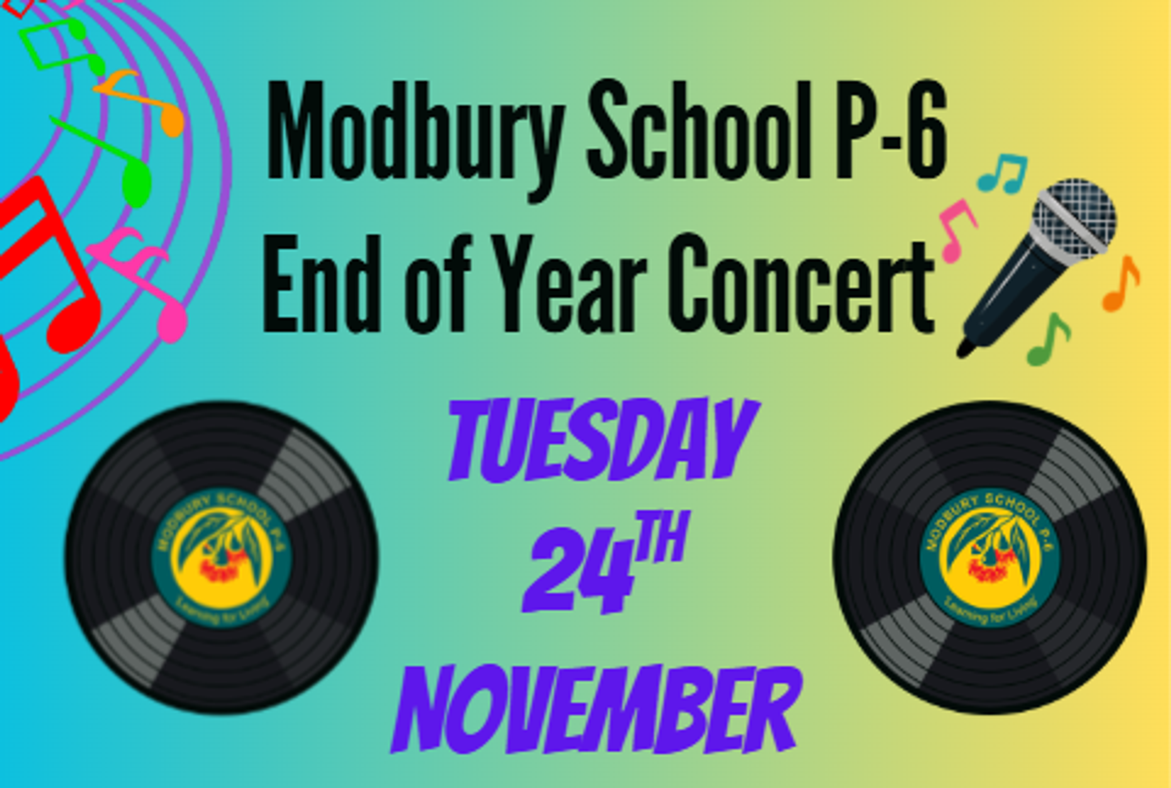 End of Year Concert & Fundraiser Banner Photo