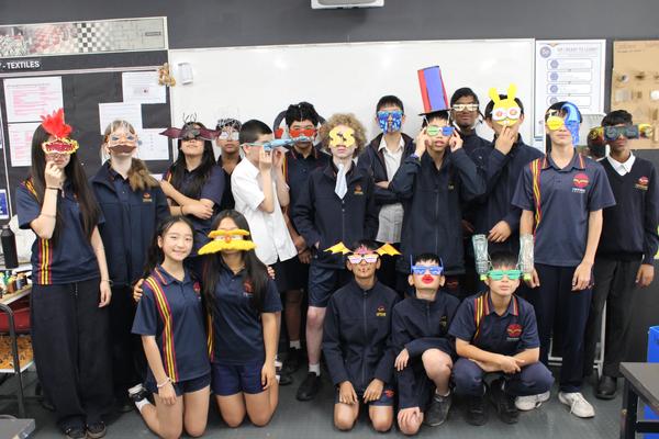 Year 7 Art and Design's Wonderful Wearable creations.  Banner Photo