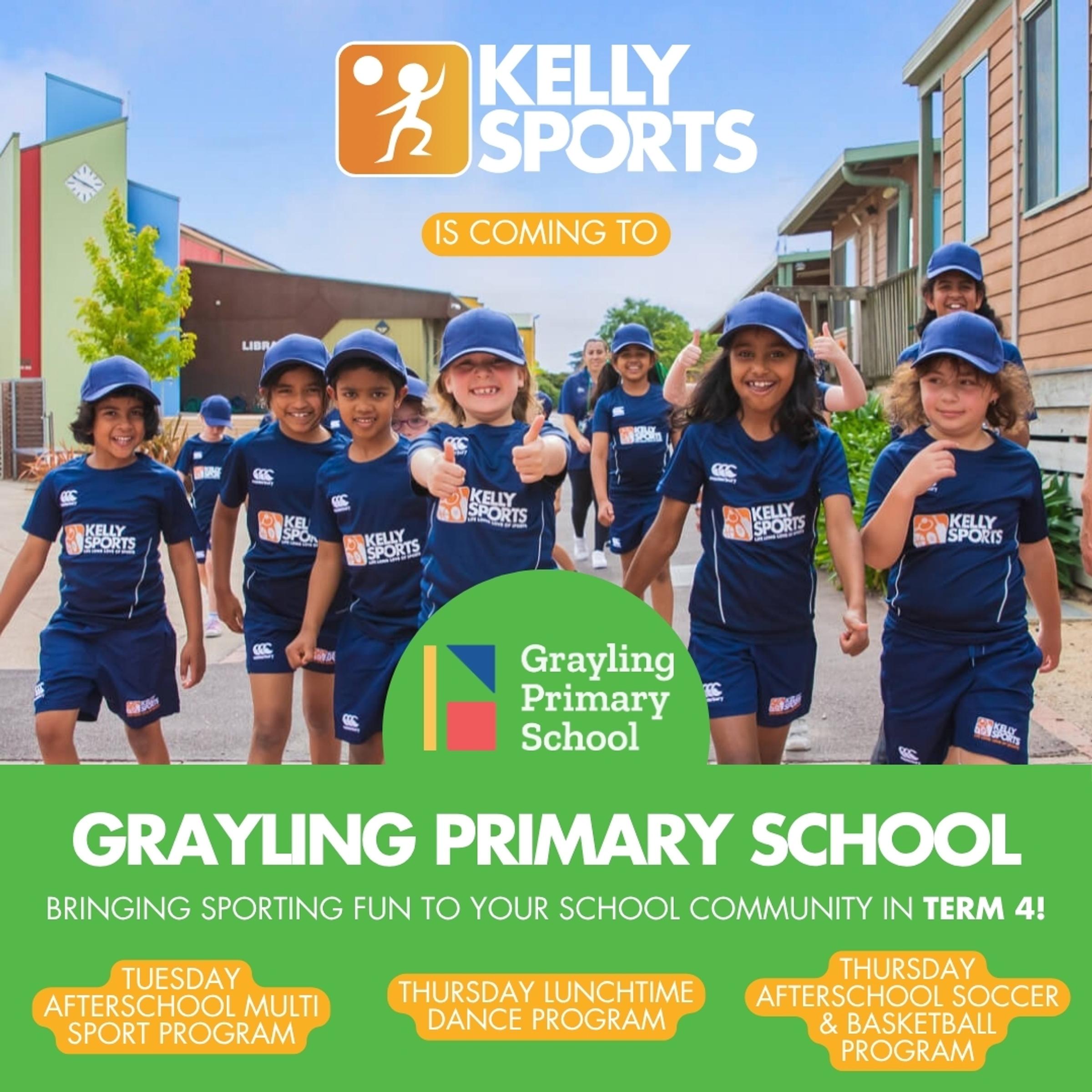 Kelly Sports - Term 4 Program Banner Photo