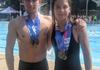 Sibling Swimming Champions Banner Photo