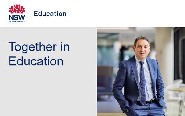 Secretary of the NSW Department of Education Recognition Banner Photo