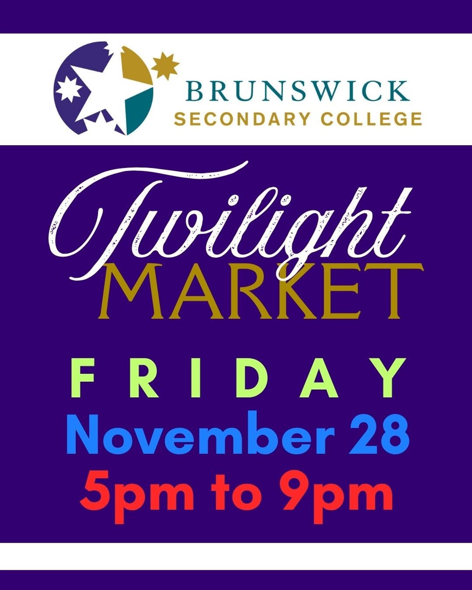 Brunswick Secondary College Twilight Market  Banner Photo