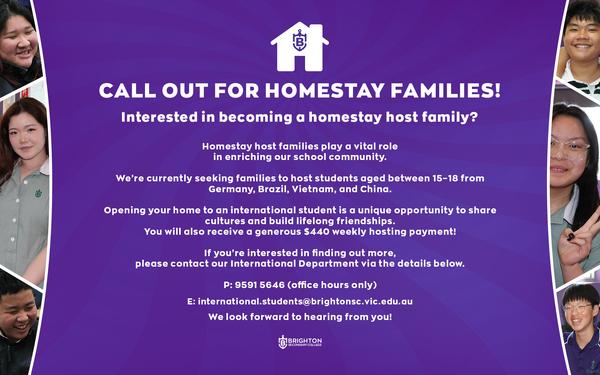 Become a BSC Homestay Host Family Banner Photo