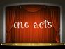 ONE ACT PLAYS Banner Photo