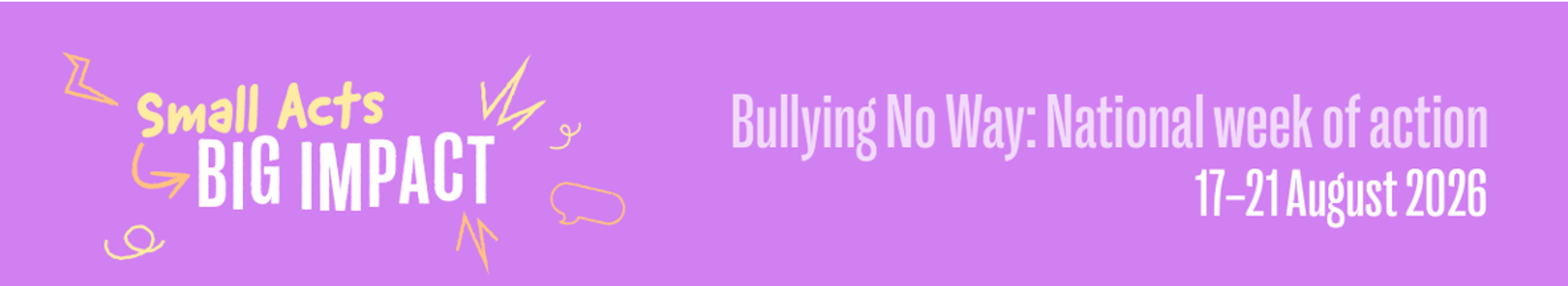 Bullying No Way Week Banner Photo