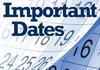 Important Dates Banner Photo