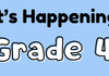 What's Happening in Grade 4? Banner Photo