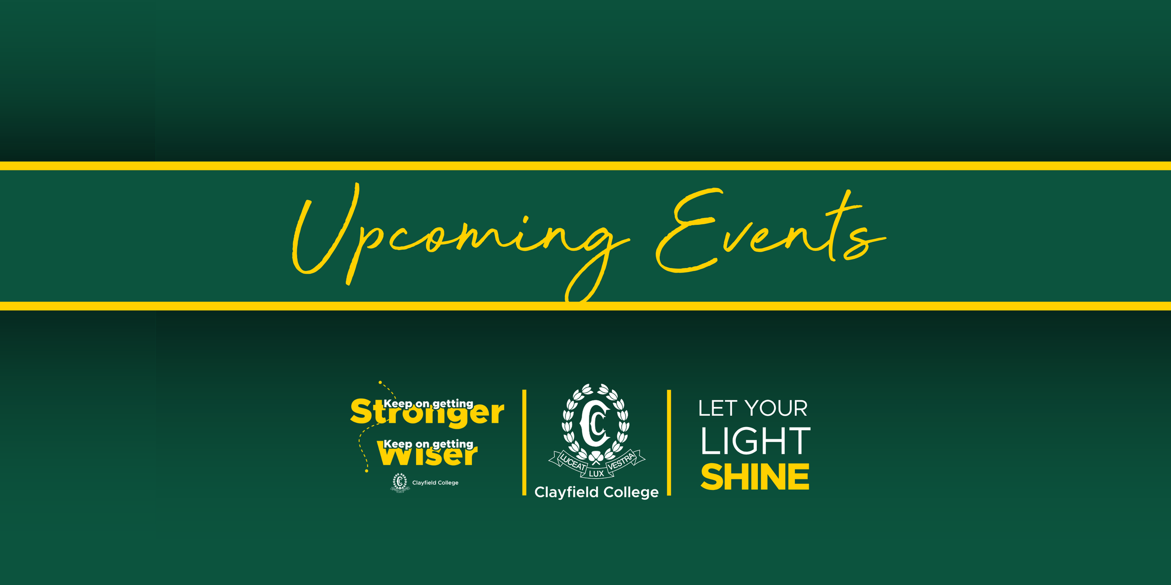Upcoming Events Banner Photo