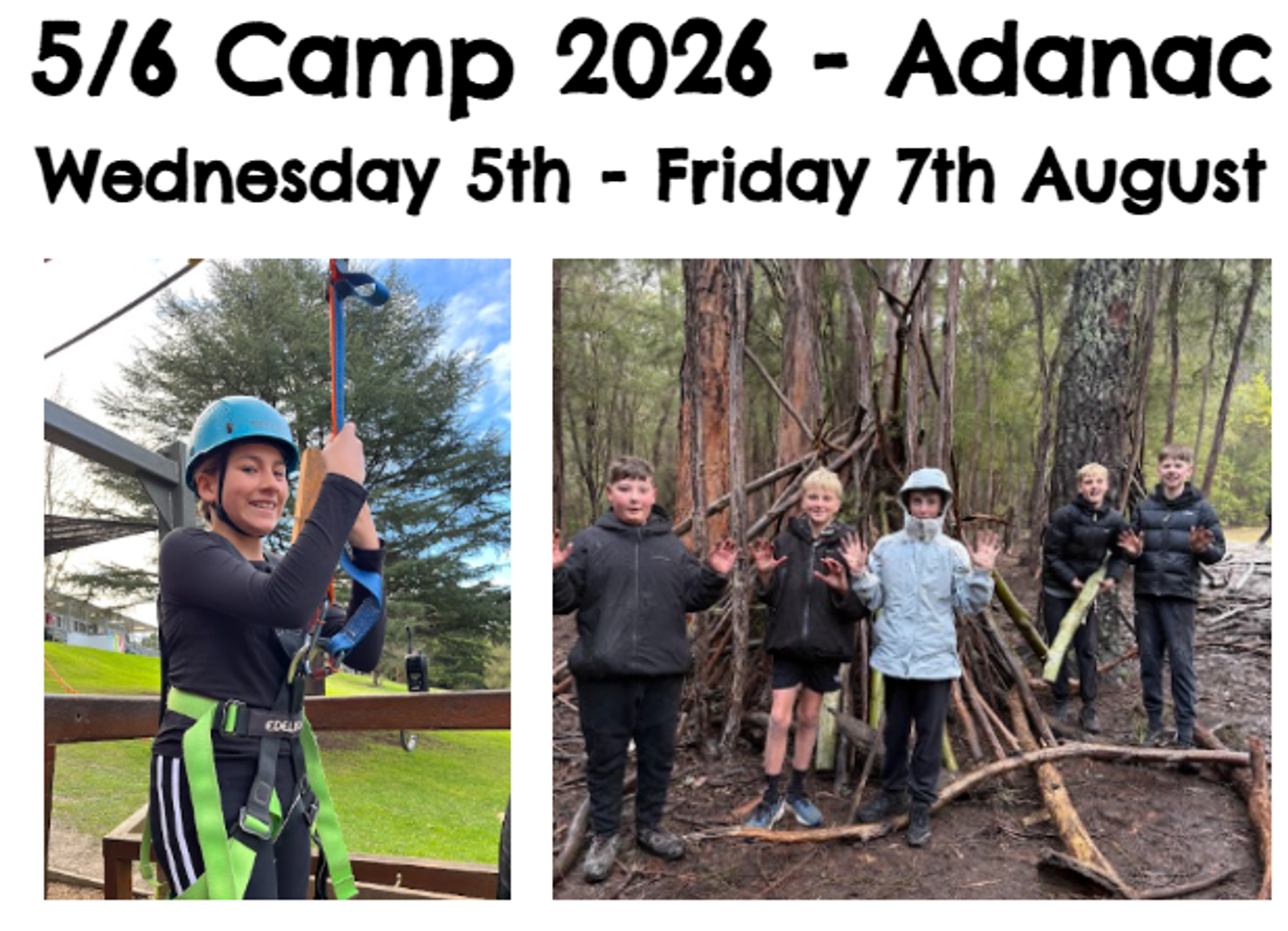 Yr 5/6 Camp!  Banner Photo