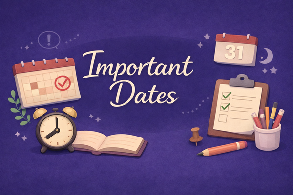 Important Dates Banner Photo