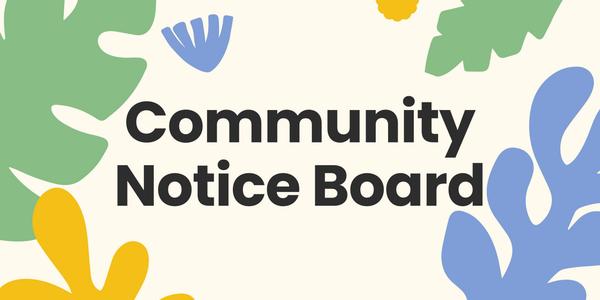 Community Notice board Banner Photo