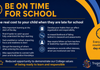 Be On Time For School Banner Photo
