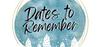 Dates to Remember Banner Photo
