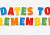 Dates to Remember Banner Photo
