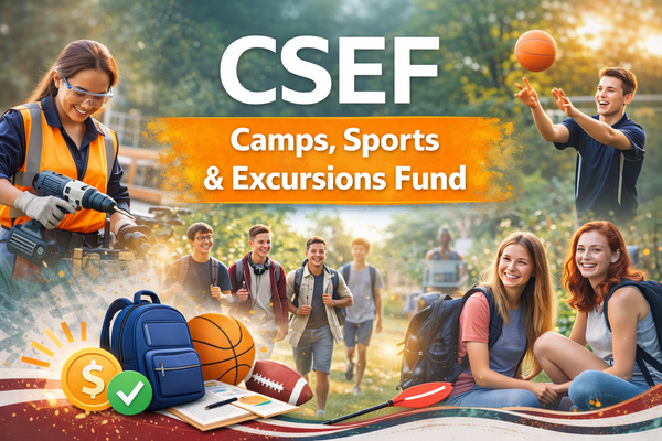 Camps, Sports and Excursions Fund - CSEF Banner Photo